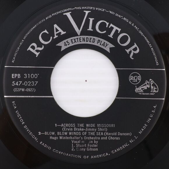 Hugo Winterhalter Orchestra & Chorus – Magic - 1953 2x 45 rpm EP Record EPB-3100 - Picture 12 of 16